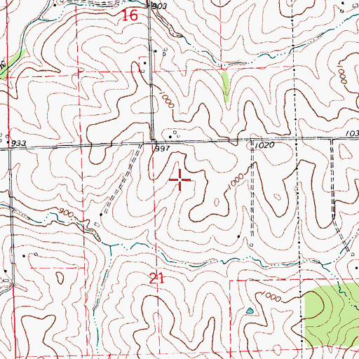 Topographic Map of Upper Mississippi Region - 2-digit Hydrologic Unit Code - 07, IA
