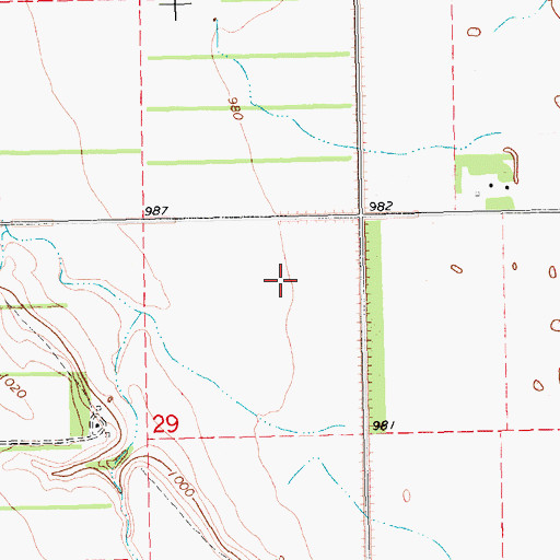 Topographic Map of Souris-Red-Rainy Region - 2-digit Hydrologic Unit Code - 09, ND