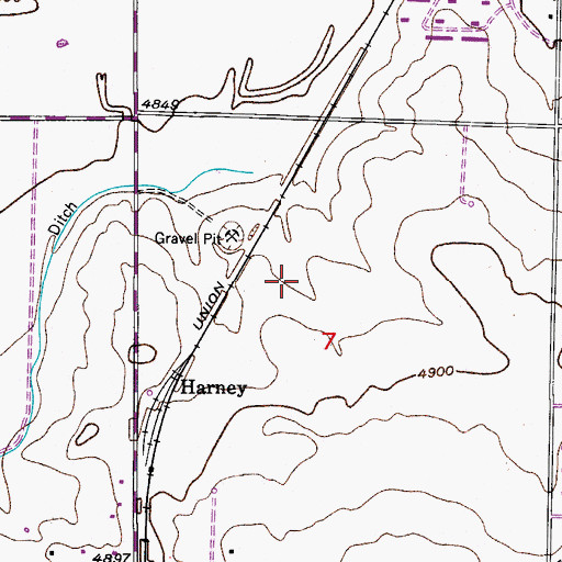 Topographic Map of Coal Ridge Middle School, CO