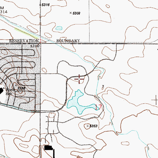 Topographic Map of Archuleta Elementary School, CO