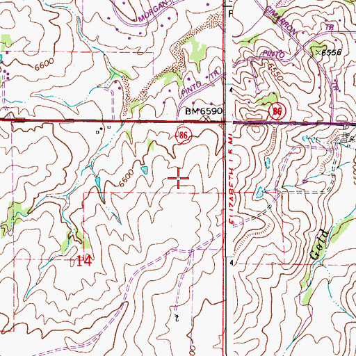 Topographic Map of Legacy Academy, CO
