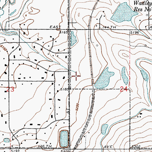 Topographic Map of Rocky Top Middle School, CO