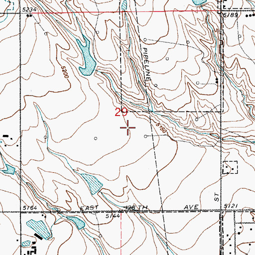 Topographic Map of West Ridge Elementary School, CO