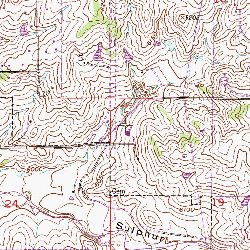 Topographic Map of Ave Maria Catholic School, CO