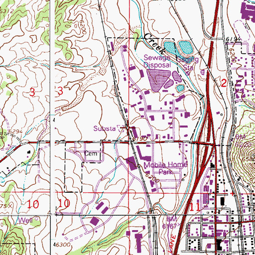 Topographic Map of Woodlands Academy, CO