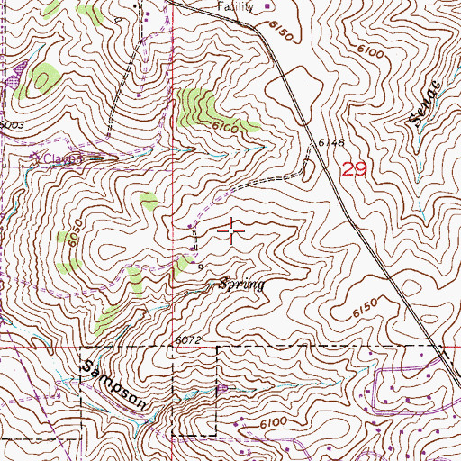 Topographic Map of Black Forest Hills Elementary School, CO