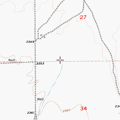 Topographic Map of Pipes Wash, CA