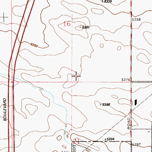 Topographic Map of Vista Academy, CO