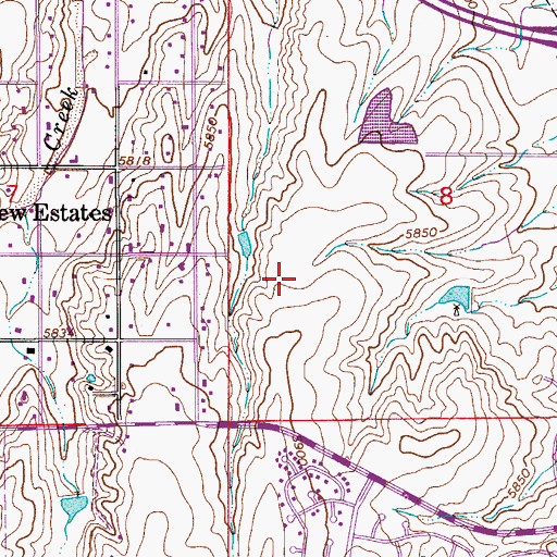 Topographic Map of Arapahoe Community College, CO