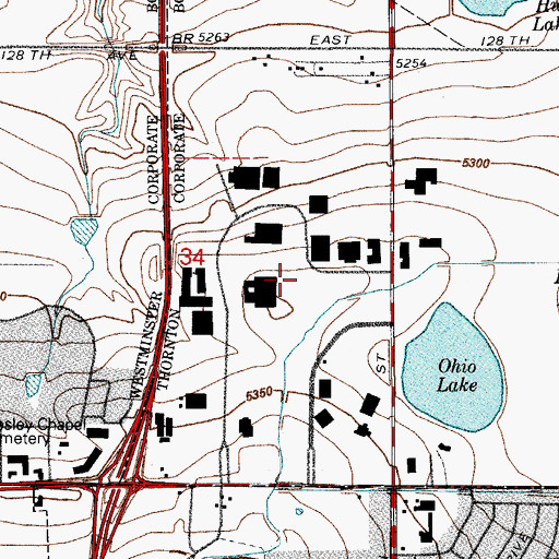 Topographic Map of Pathways Extended Education Program, CO