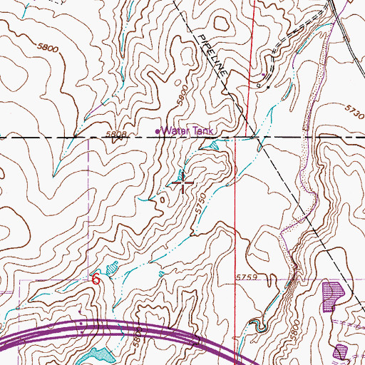 Topographic Map of Rocky Vista University College of Osteopathic Medicine, CO