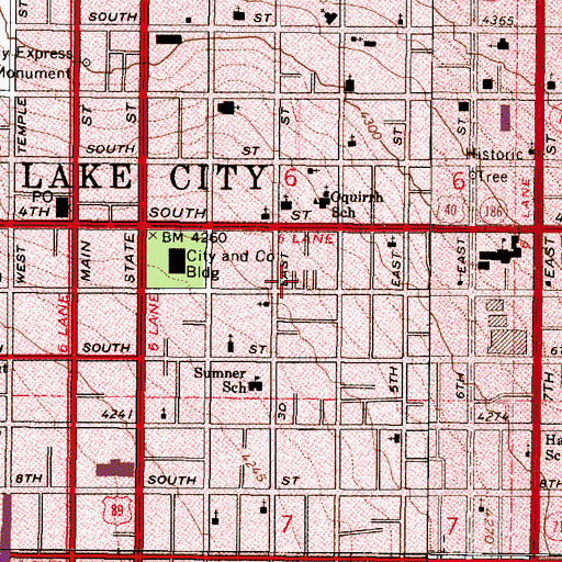 Topographic Map of Salt Lake City Police Department - Public Safety Building, UT