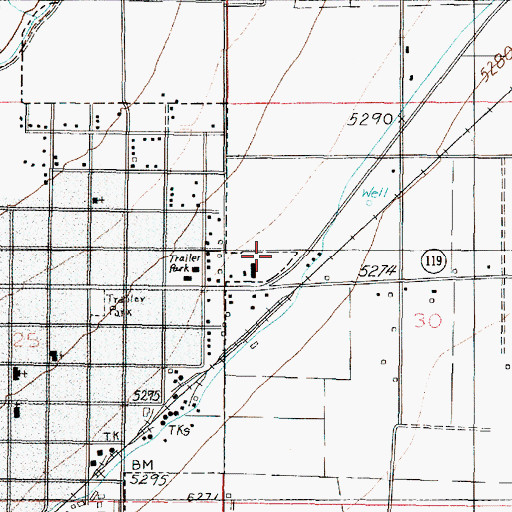 Topographic Map of Sevier County Sheriff's Office, UT