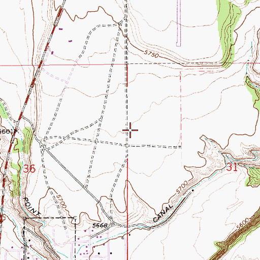 Topographic Map of Duchesne County Sheriff's Office, UT