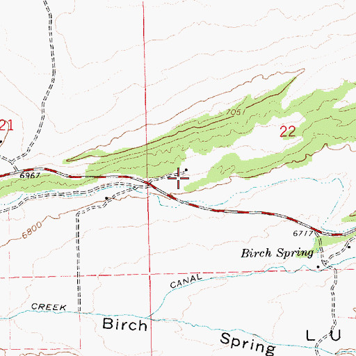 Topographic Map of Daggett County Sheriff's Office, UT