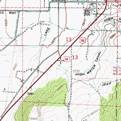 Topographic Map of Sanpete County Sheriffs Office, UT