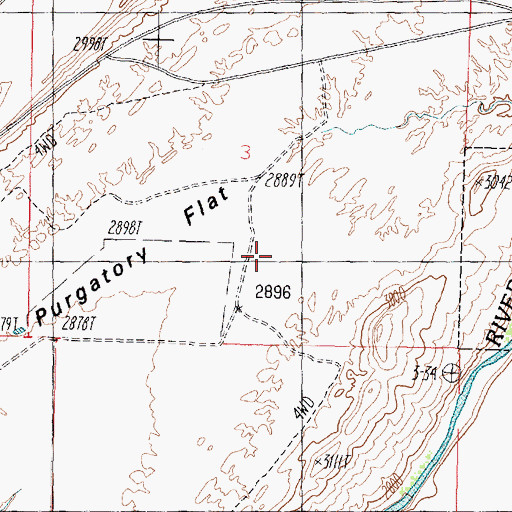 Topographic Map of Washington County Sheriff's Office, UT