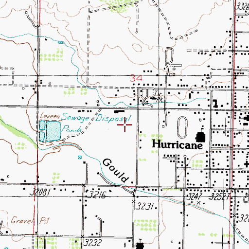 Topographic Map of Hurricane Police Department, UT