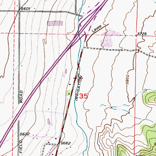 Topographic Map of Iron County Sheriff's Office, UT