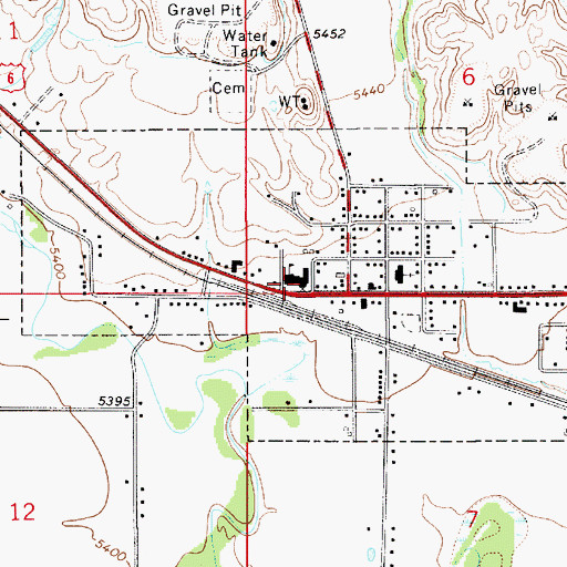 Topographic Map of Wellington Police Department, UT