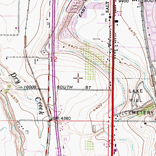 Topographic Map of Sandy City Police Department Headquarters, UT