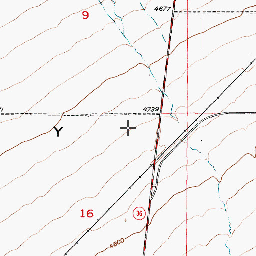 Topographic Map of Utah Highway Patrol Section 8 Tooele Office, UT