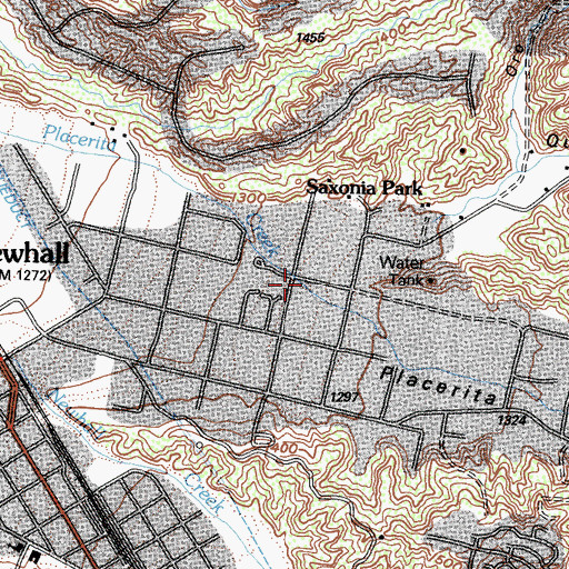 Topographic Map of Placerita Canyon, CA