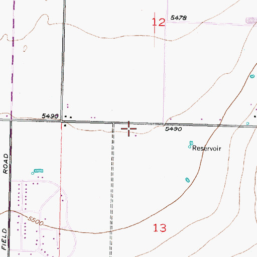 Topographic Map of Enoch City Police Department, UT