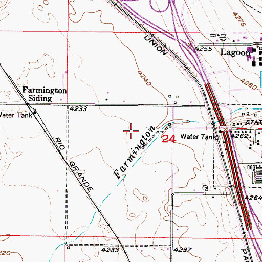 Topographic Map of Davis County Sheriff's Office, UT
