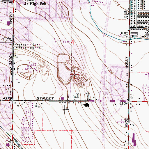 Topographic Map of Utah Highway Patrol Headquarters, UT