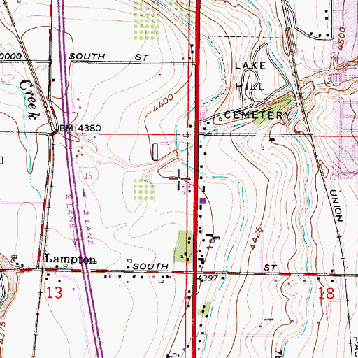 Topographic Map of Sandy City Police Department Substation, UT