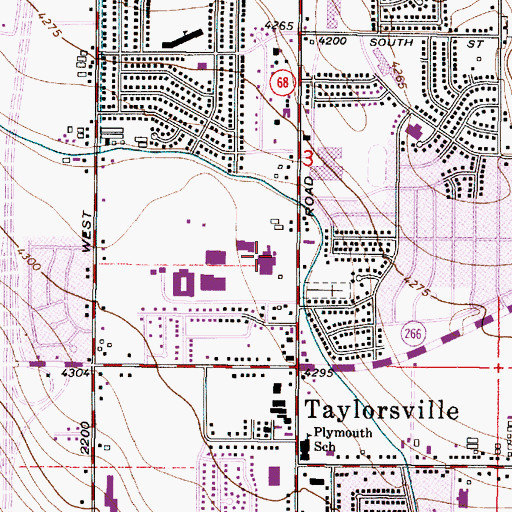 Topographic Map of Utah Highway Patrol Salt Lake Community College, UT