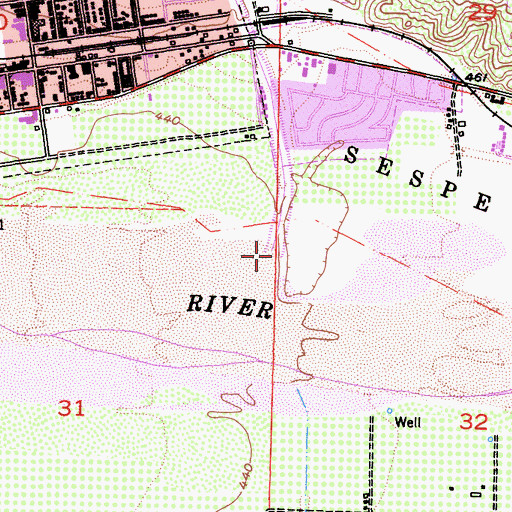 Topographic Map of Pole Creek, CA