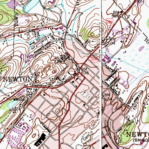 Topographic Map of Sussex County Sheriff's Office, NJ