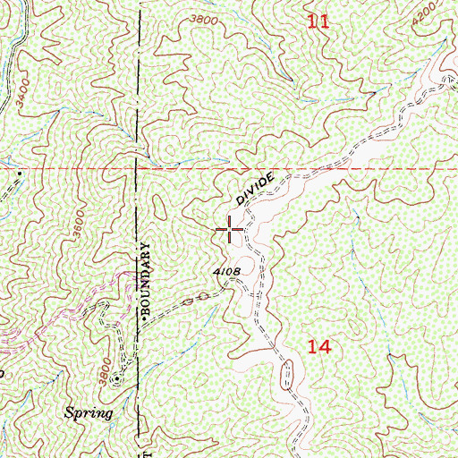 Topographic Map of Poppet Flat Divide Truck Trail, CA