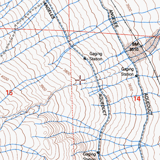 Topographic Map of Portuguese Canyon, CA