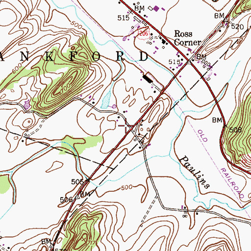 Topographic Map of New Jersey State Police Troop B Sussex Station, NJ