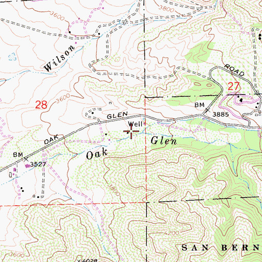 Topographic Map of Potato Canyon, CA