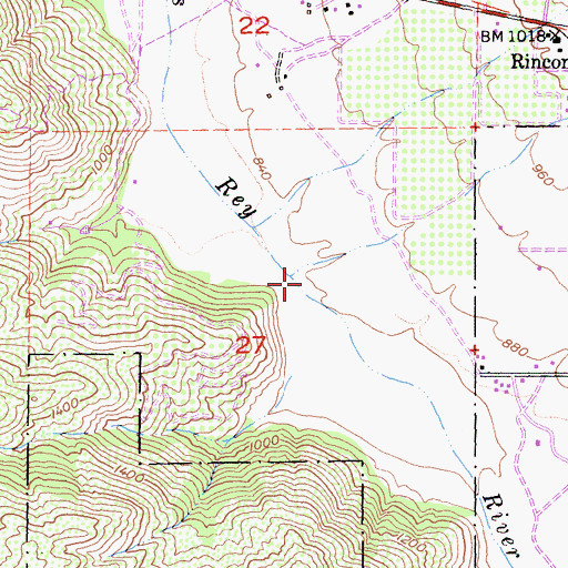 Topographic Map of Potrero Creek, CA