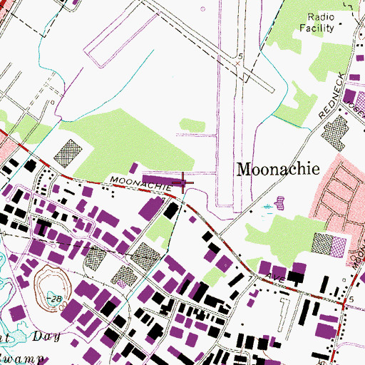 Topographic Map of Port Authority of New York and New Jersey Police Department, NJ