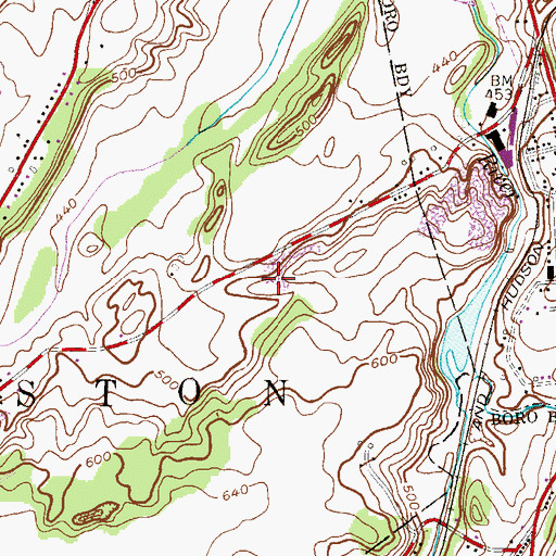 Topographic Map of Hardyston Police Department Hamburg, NJ