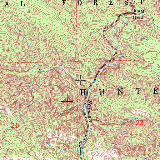 Topographic Map of Pozo Hondo Creek, CA