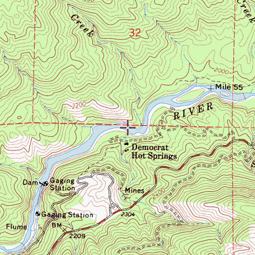 Topographic Map of Prefedio Creek, CA