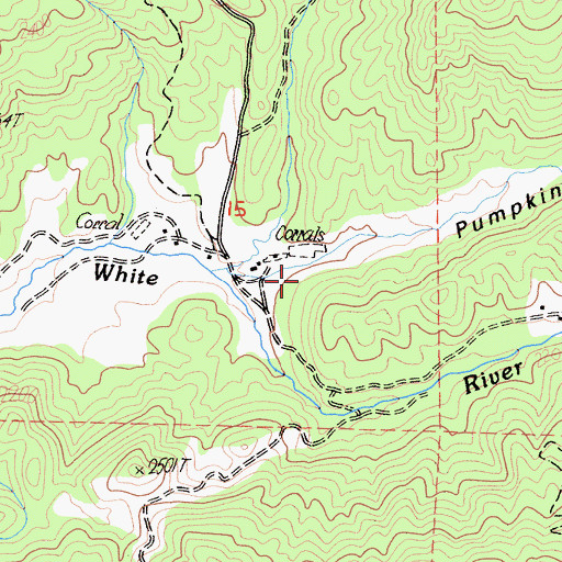 Topographic Map of Pumpkin Canyon, CA