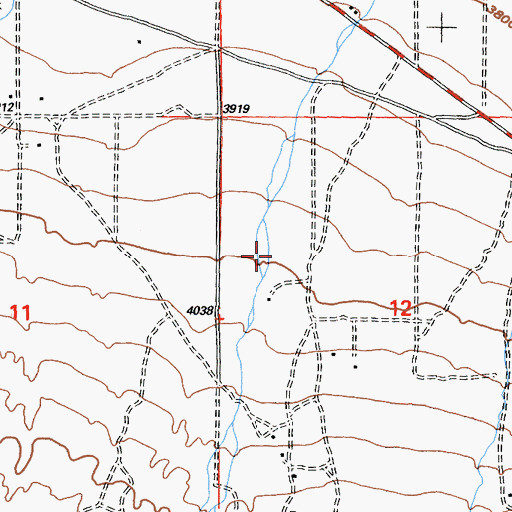 Topographic Map of Puzzle Canyon, CA