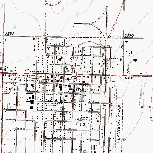 Topographic Map of Silverton Post Office, TX