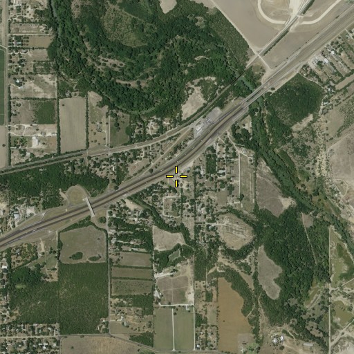 Aerial/Satellite Image of Von Ormy Post Office, TX