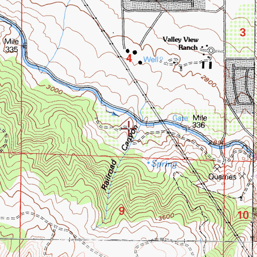 Topographic Map of Railroad Canyon, CA
