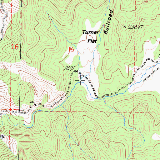 Topographic Map of Railroad Canyon, CA