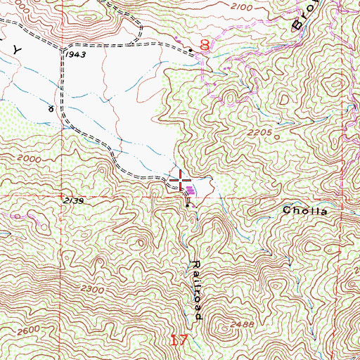 Topographic Map of Railroad Canyon, CA